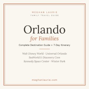 Orlando for Families travel guide cover — complete destination guide and 7-day itinerary PDF