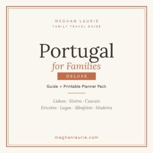 Portugal for Families Deluxe cover — travel guide plus printable planner pack PDF