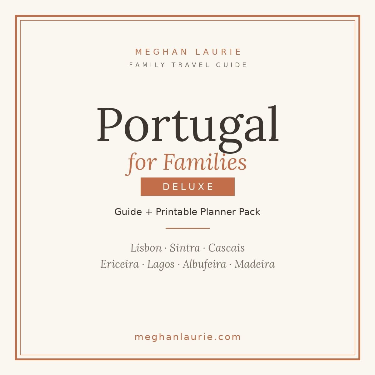 Portugal for Families DELUXE: Guide + Printable Planner Pack (PDF)