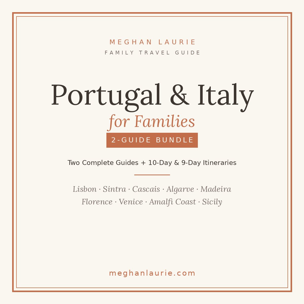 Portugal + Italy Family Travel Bundle (2 Guides, PDF)
