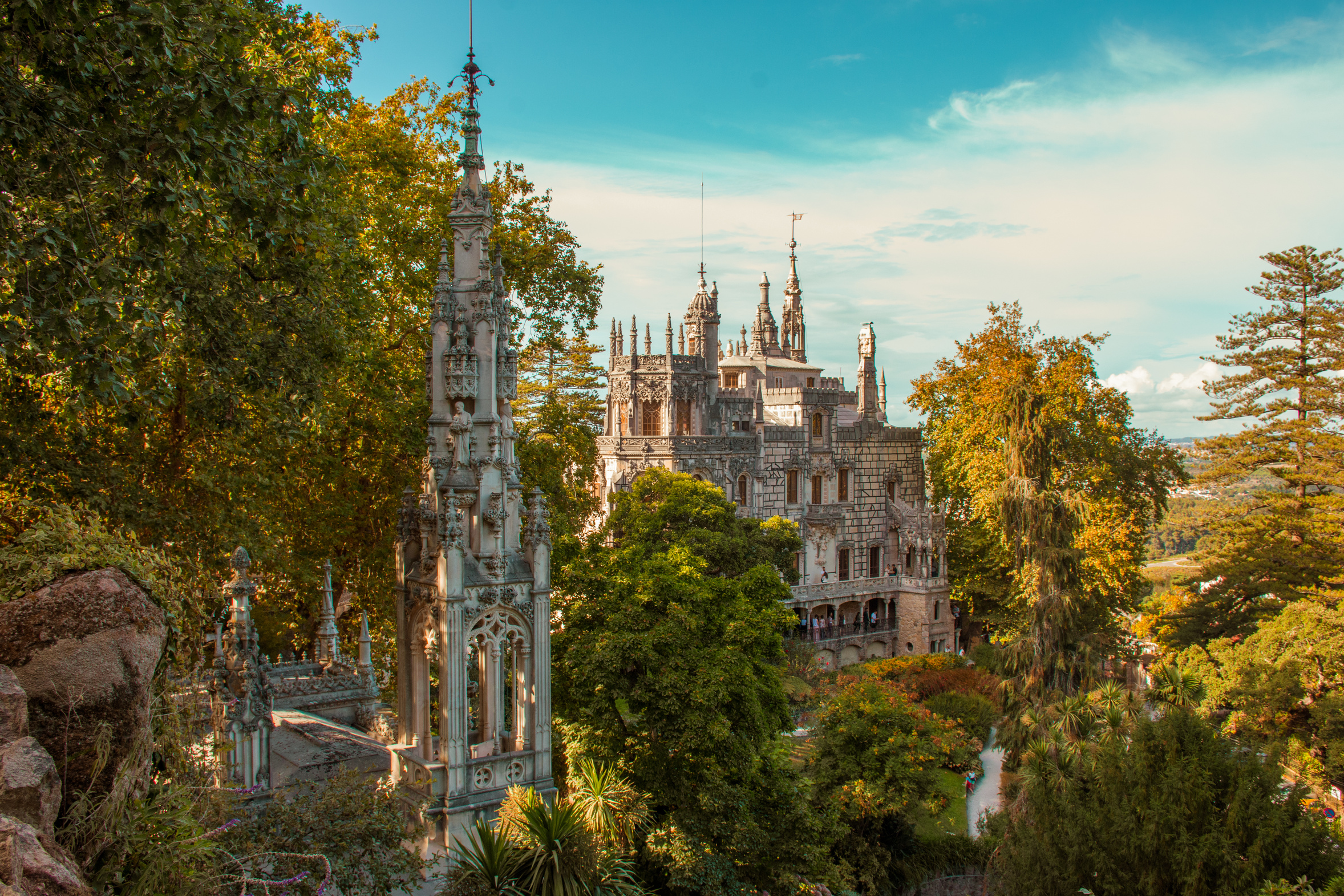 The palace at Quinta da Regaleira in Sintra, Portugal